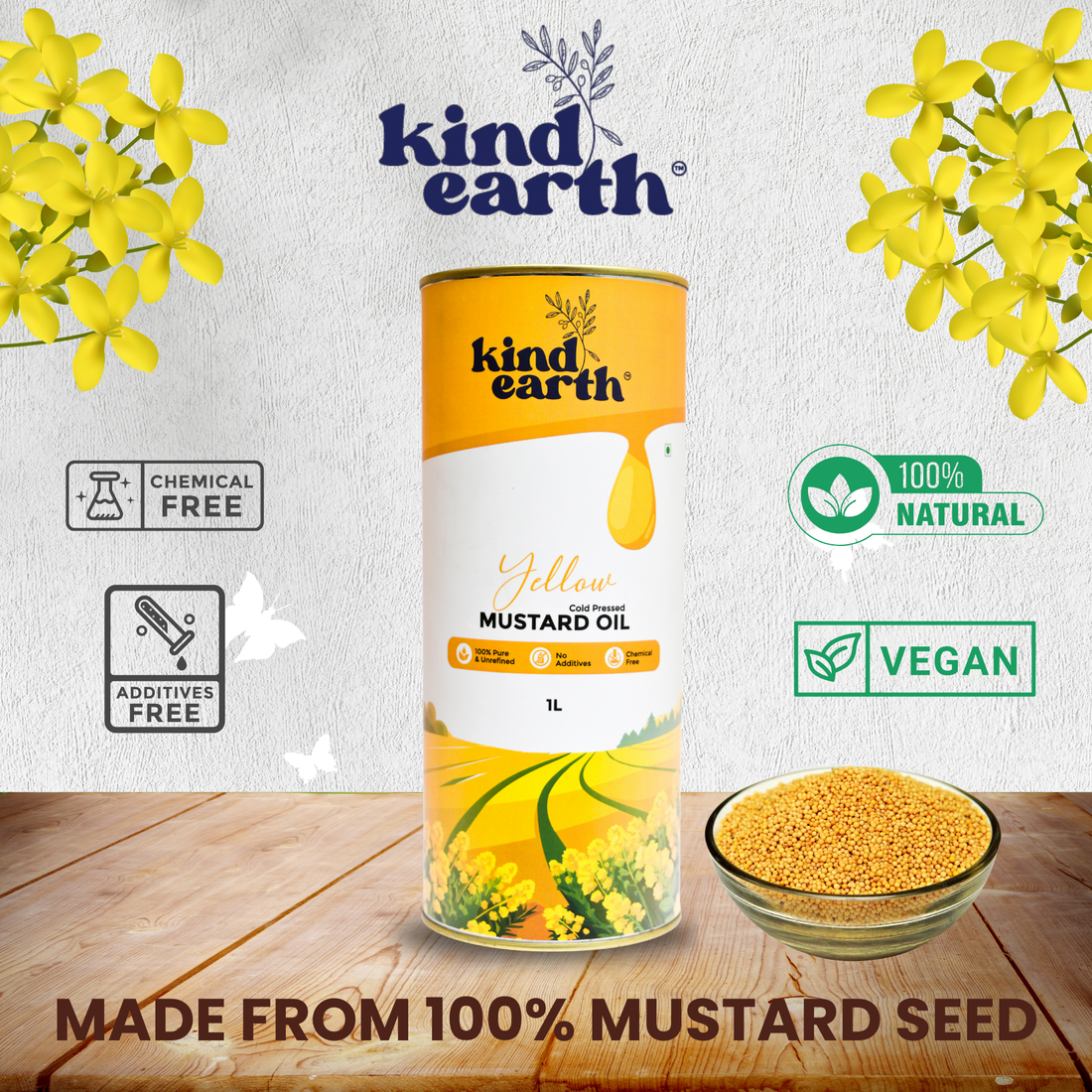 Cold Pressed- Mustard Oil (950ml)