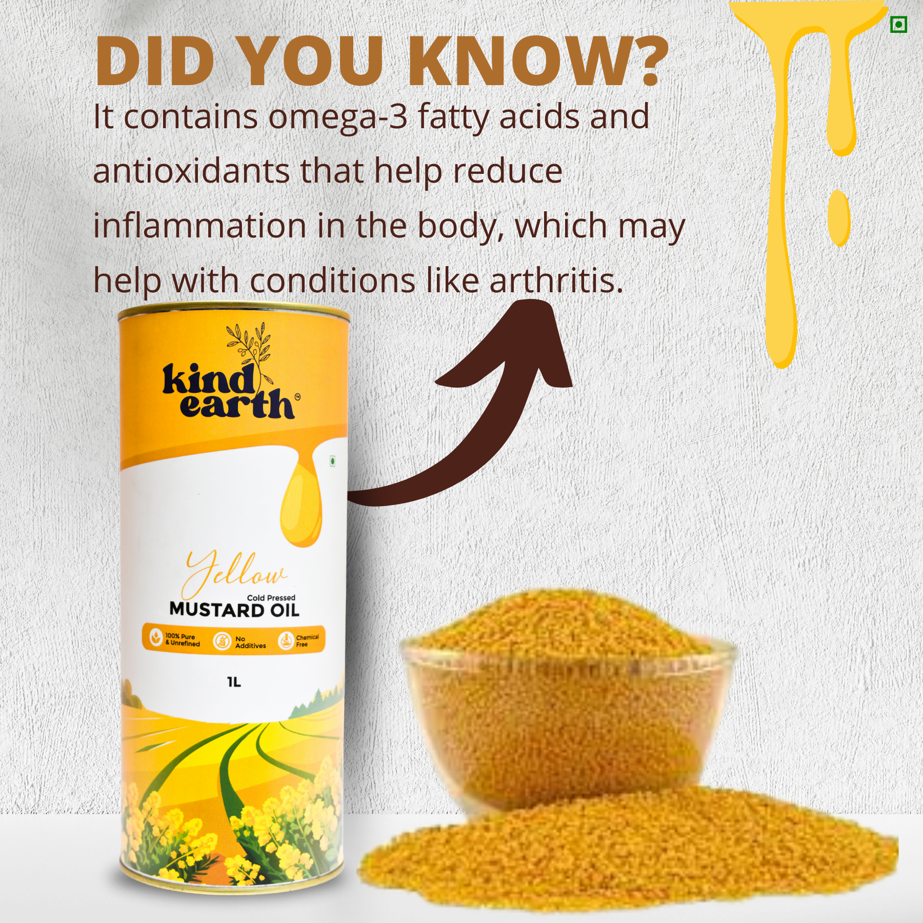 Cold Pressed- Mustard Oil (950ml)